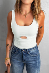 White Slim-fit Tank Top