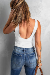 White Slim-fit Tank Top