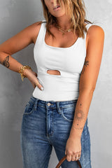 White Slim-fit Tank Top