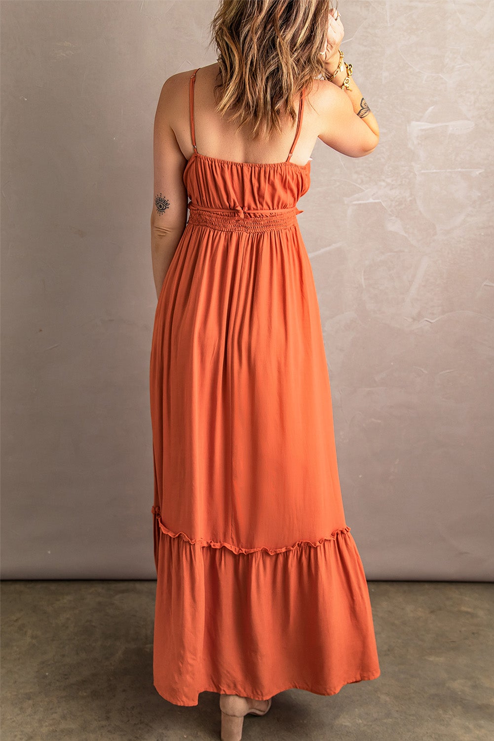 Spaghetti Strap Long Dress