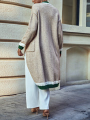 Women's Cardigans Loose Pocket Long Sleeve Knit Cardigan