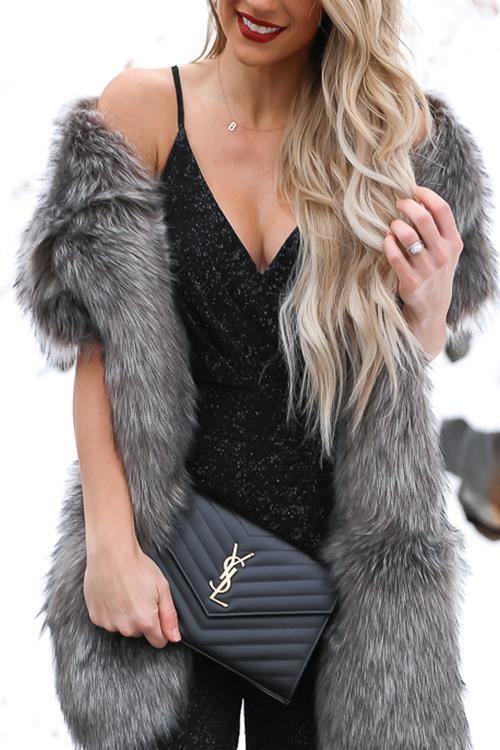 Faux Fur Shawl