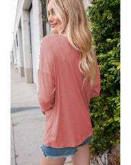 Casual Stylish Long Sleeve Crew Neck Top