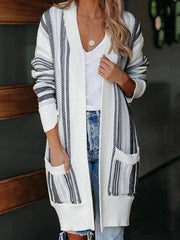 Casual Sweater Outerwear Open Front Cardigan