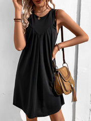 Women's Dresses Fashion Solid Color Sleeveless Mini Dress