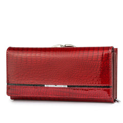 Women's Leather Design Pattern Cowhide Purse