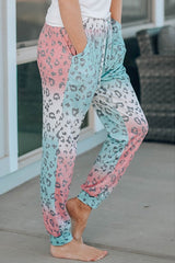 Color Block Leopard Jogger
