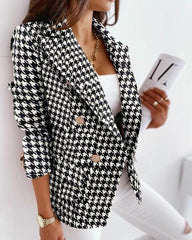 Blazer Lapel Collar Open Front Coat
