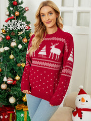 Elegant Long Sleeve O-Neck Printed Sweatshirt