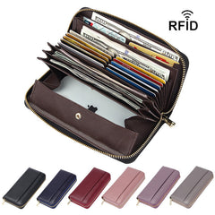 Long Ladies Leather Holder Pocket Purse
