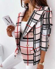 Blazer Lapel Collar Open Front Coat