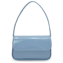 Spring Tide Women's Flip Fashionable Blue Leather Handbags