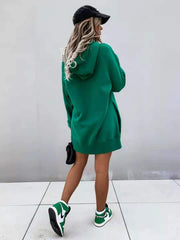 Casual Long Sleeve Drawstring Hoodie