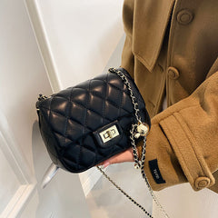 Square Small Fashion Women's Classic Rhombus Chain Shoulder Crossbody Bags