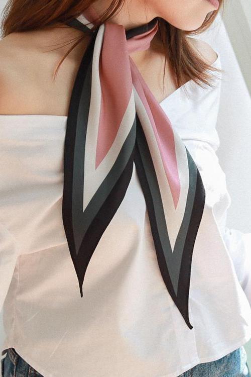 Color Block Rhombus Scarf