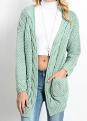 Long Sleeve Casual Solid Color Cardigan