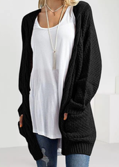 Long Sleeve Casual Solid Color Cardigan