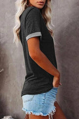 Crew Neck Casual Short Sleeve T-Shirt