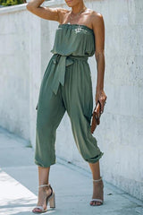 Strapless Multi-Pocket Jumpsuit