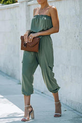 Strapless Multi-Pocket Jumpsuit