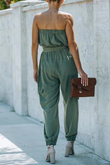 Strapless Multi-Pocket Jumpsuit