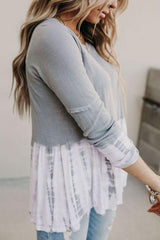 Brooke Ombre Peplum Top