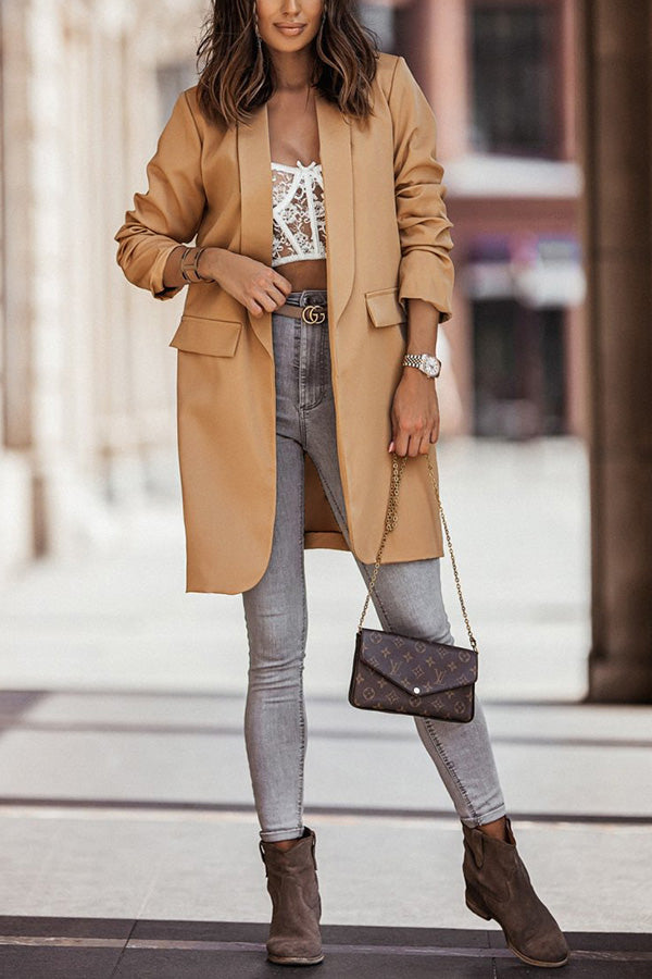Level with Me Oversized Blazer Coat