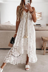 City of Love Crochet Fringe Lace Dress