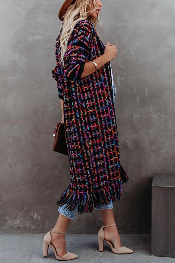 Best Version Fringe Knit Duster Cardigan