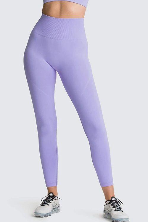 Solid Seamless Bra Leggings Set