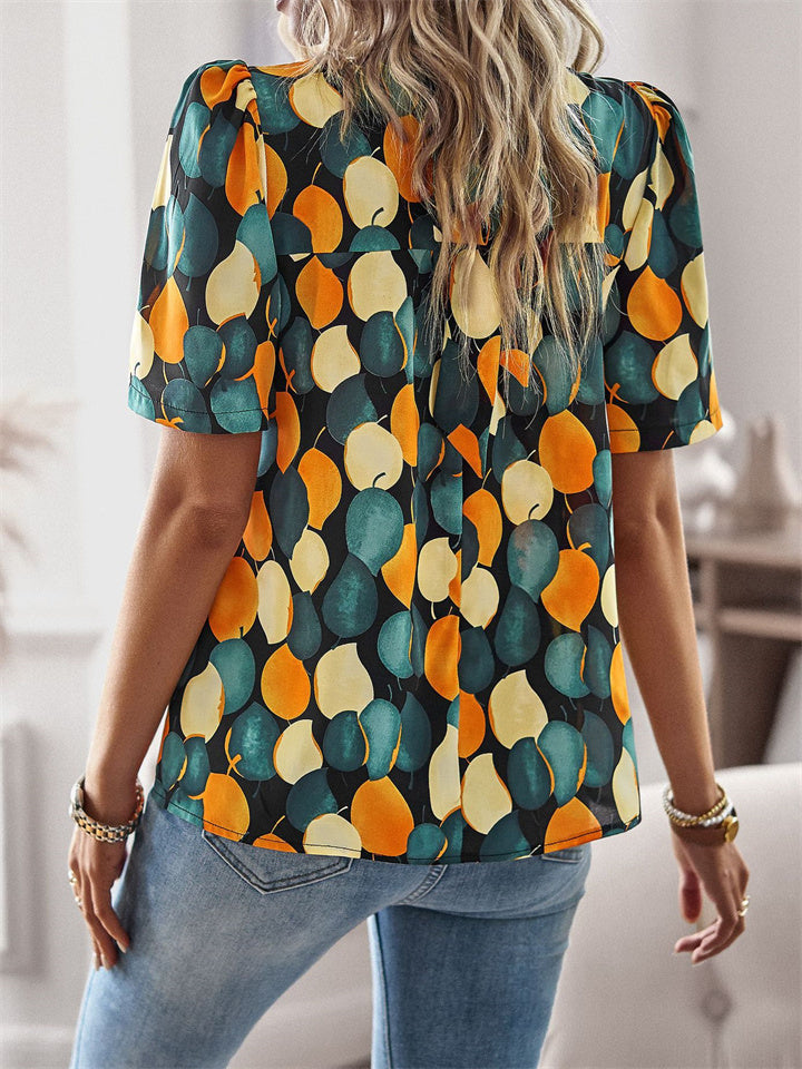 Fashion Women's Tops Spring and Summer Shirt T-shirt Casual White Black Blue Green S M L XL