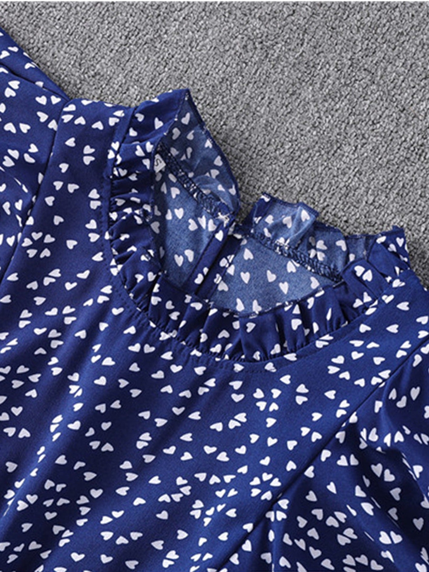 Elegant Floral Print Ruffle A-line Midi Chiffon Sun Dress