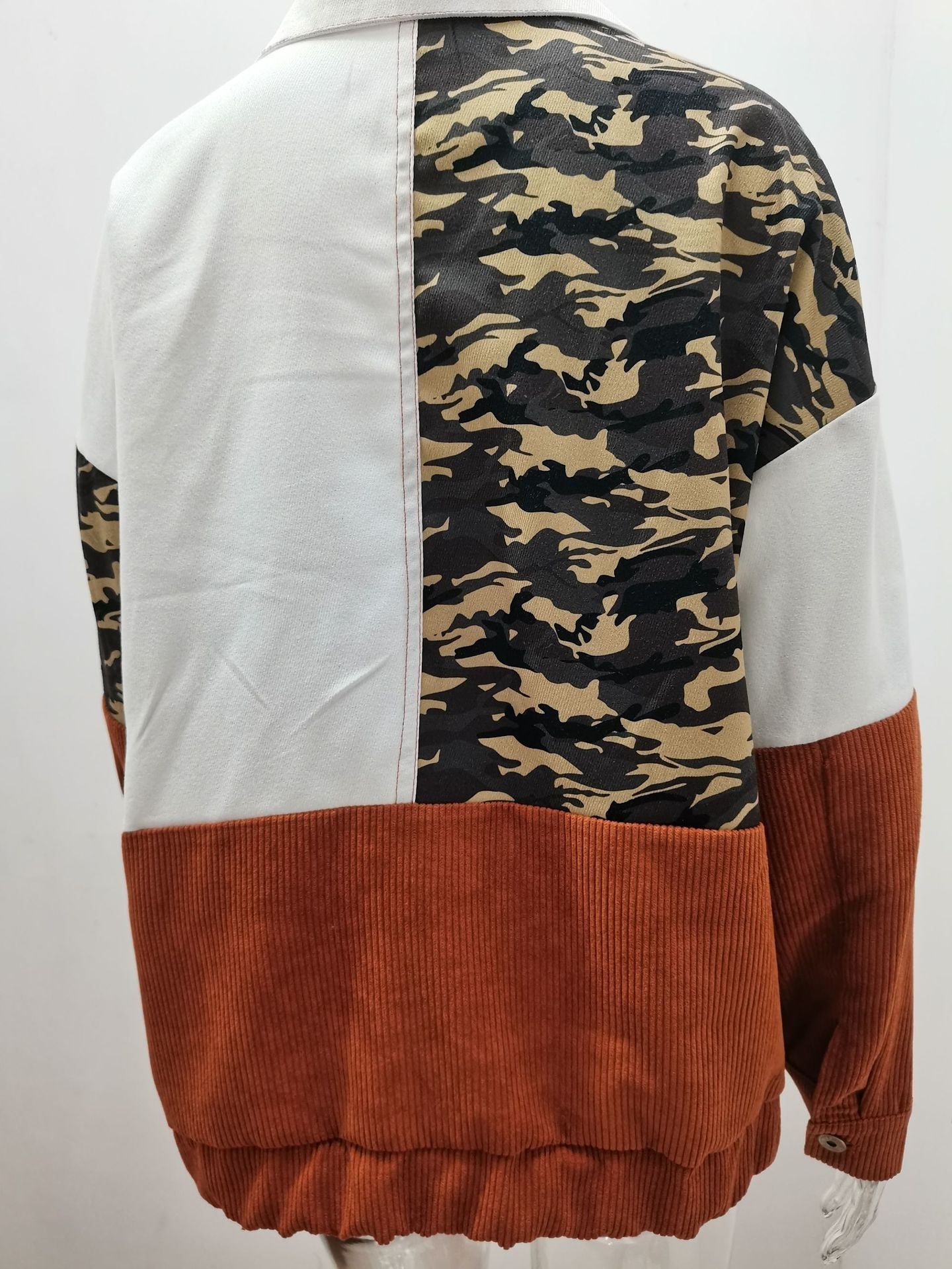 Corduroy Collar Button Down Shacket