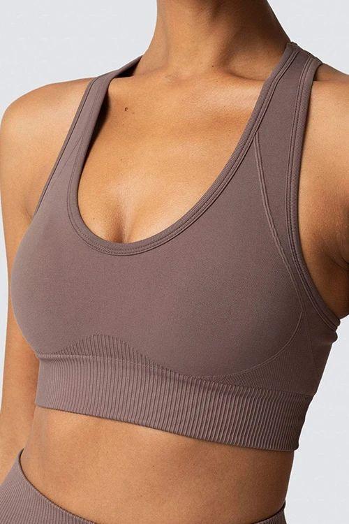 Solid Seamless Bra Leggings Set