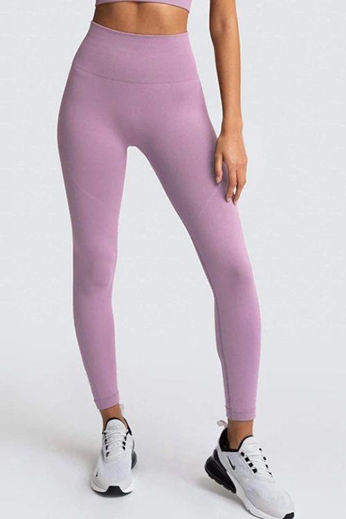 Solid Seamless Bra Leggings Set