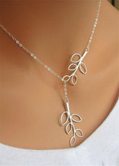 Elegant Mini Leaf Pendant Necklace