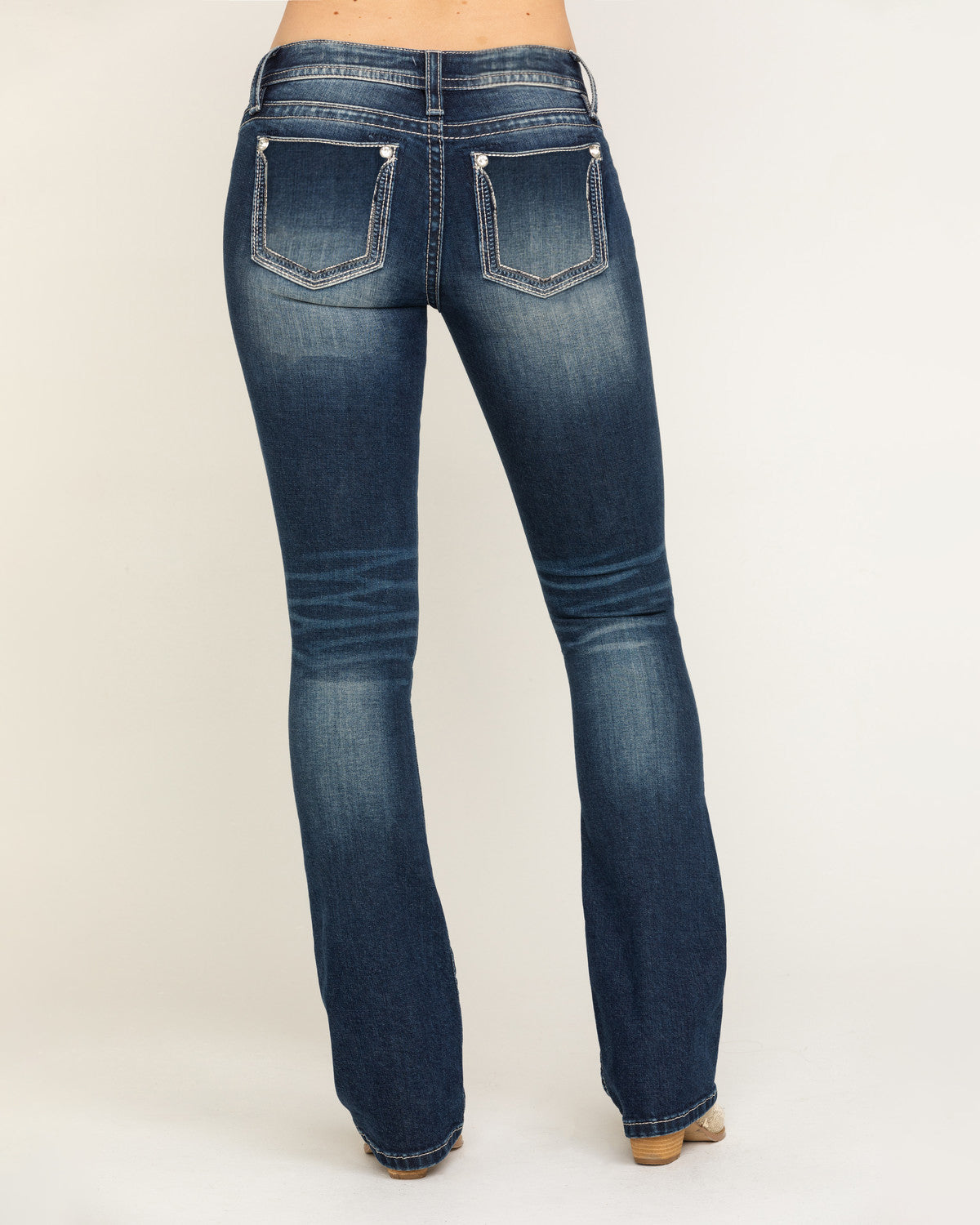 90s Vintage Pocket Design Low Waist Jeans