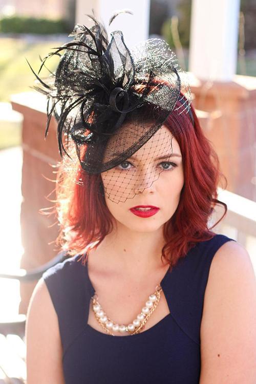 Feather Veil Fascinator