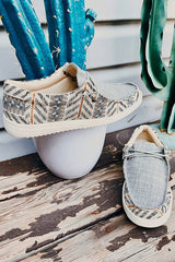 Leopard Snake Print Slip On Canvas Sneakers