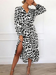 Leopard Print Long Dress