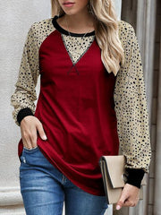 Leopard Print Long Sleeve T-shirt