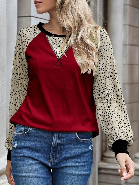 Leopard Print Long Sleeve T-shirt