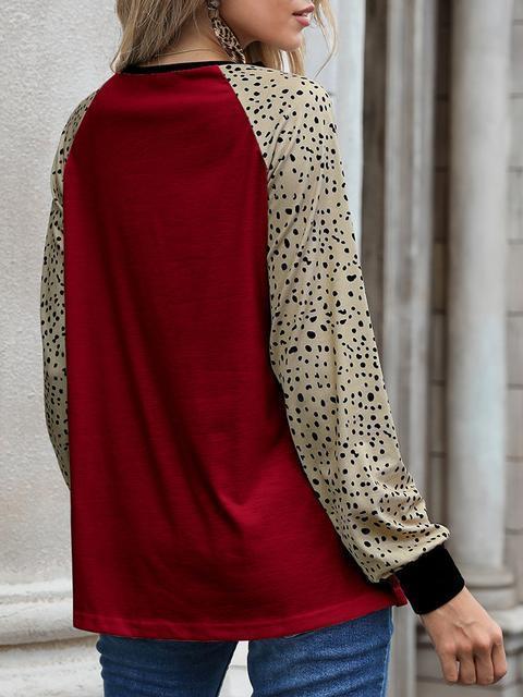 Leopard Print Long Sleeve T-shirt