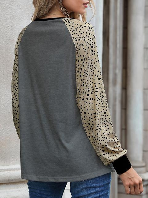 Leopard Print Long Sleeve T-shirt