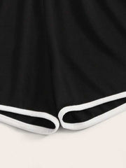 Letter & Eyelash Print PJ Set