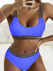 Women's Bikinis Solid Vintage Metal Band Two Piece Swimsuit