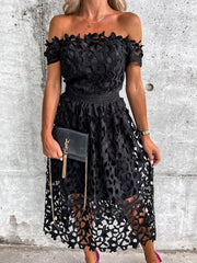 Women's Dresses One-Shoulder Hollow Maxi Dress