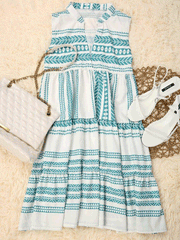 Women's Dresses Vintage Print Sleeveless Casual Dress