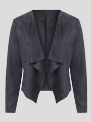 Women's Jackets Solid Lapel Casual Small Jacket